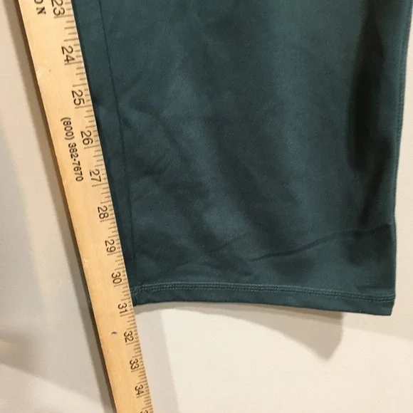 Jockey Wide Leg Pocket Yoga Pants Womens XL Dark Green Athleisure Gym Lounge - Picture 5 of 13